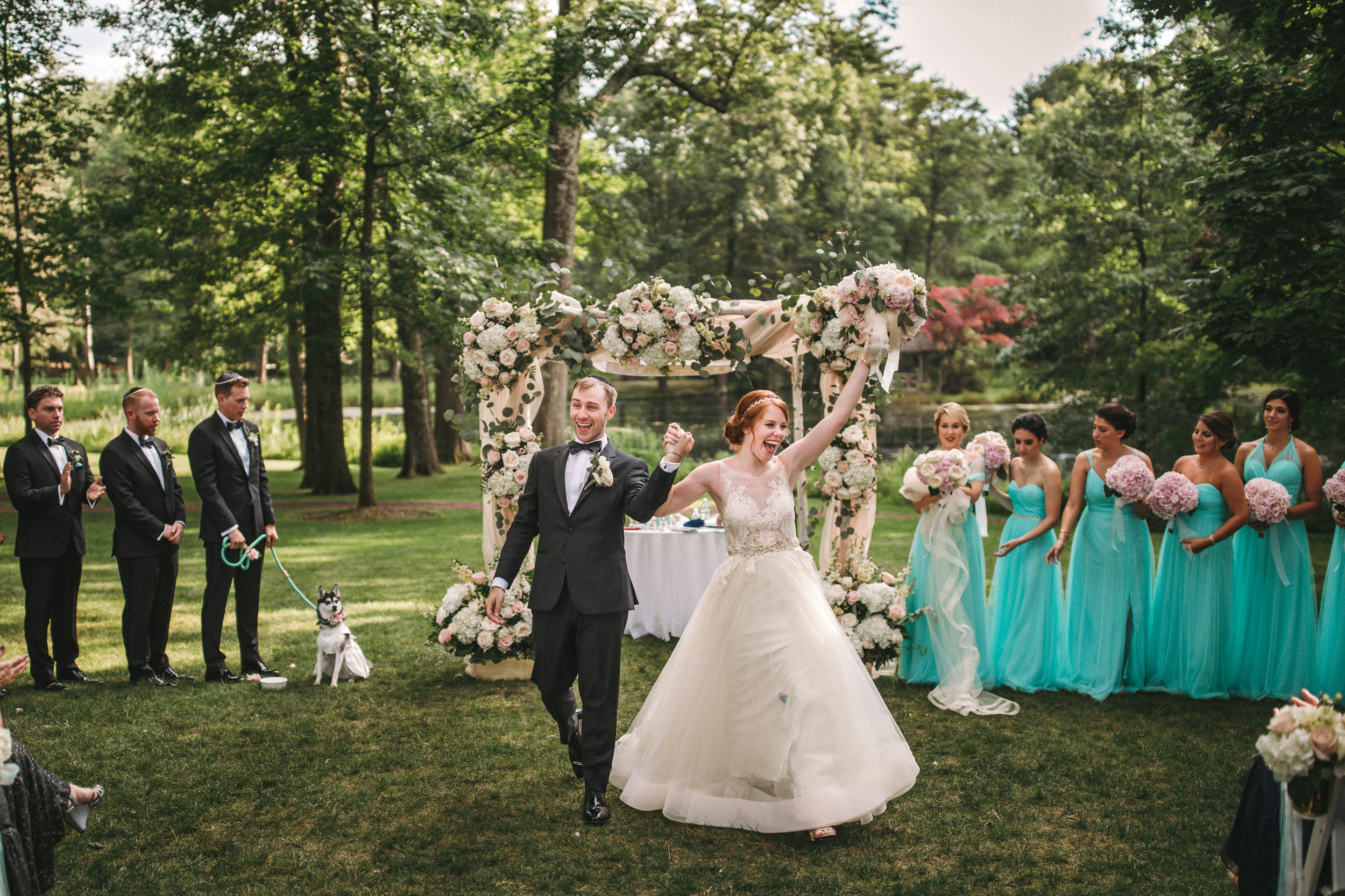 Pleasantdale chateau outdoor ceremony